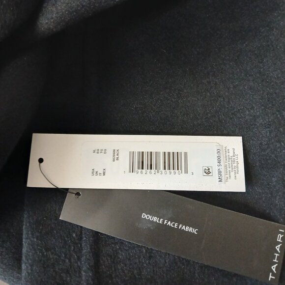 NWT Tahari XL Long Double Face Wool Blend Wrap Coat Belted - Picture 11 of 13
